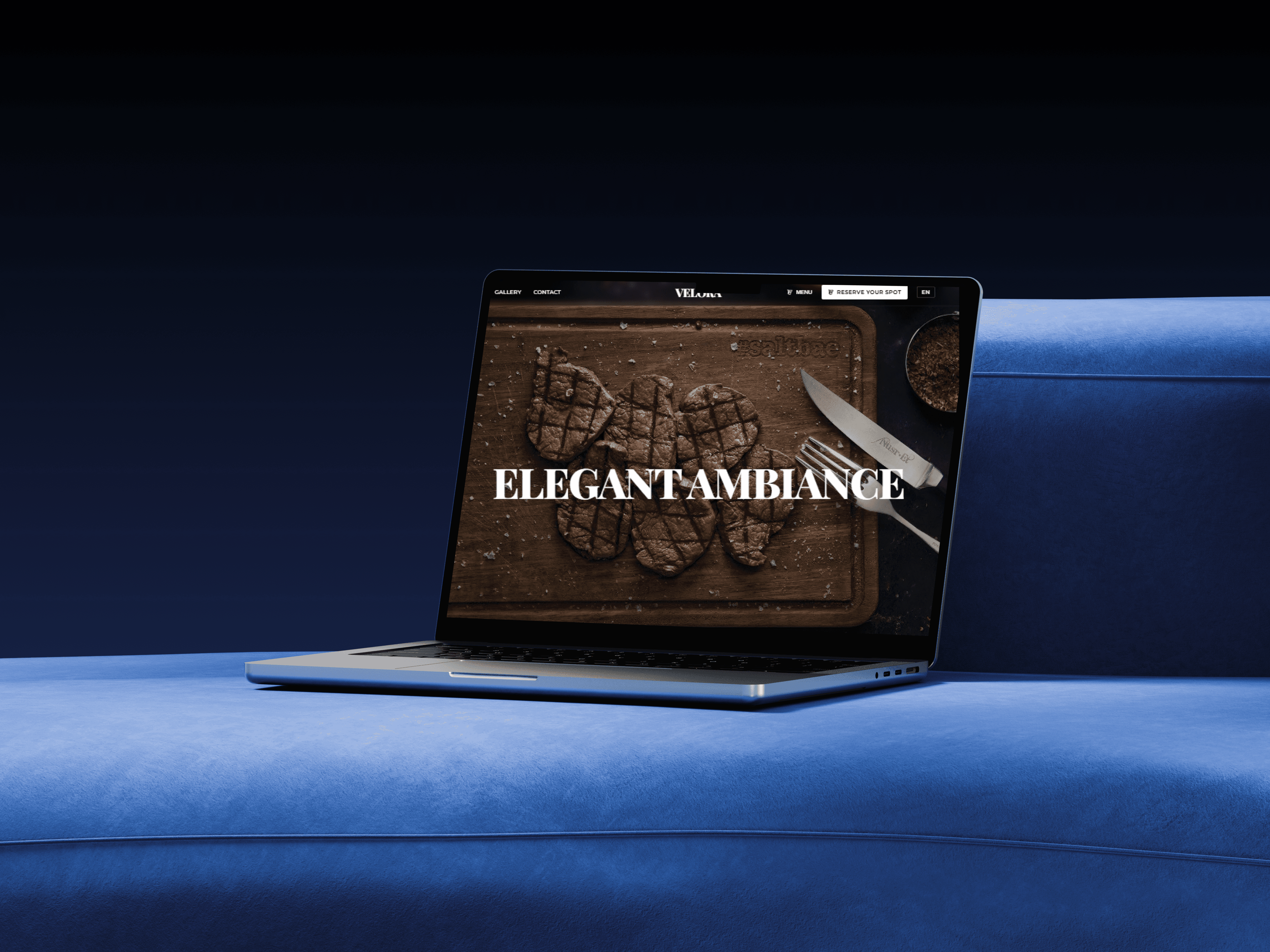 Artistic Web Experiences - laptop view