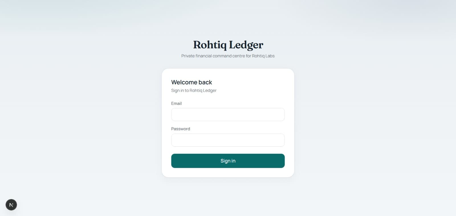 Rohtiq Ledger